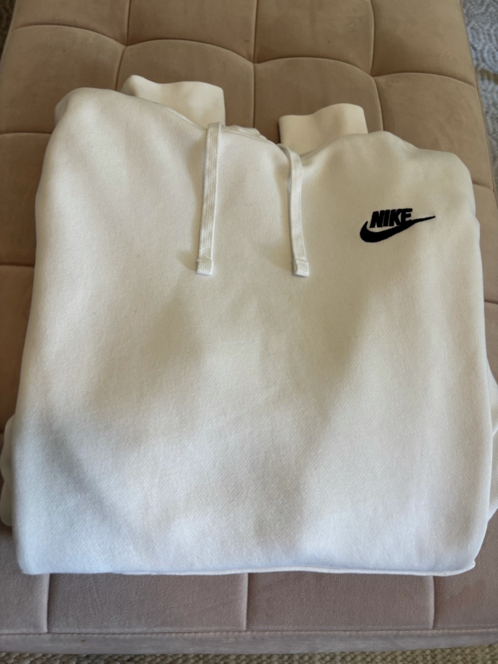 Nike Women's Hoodie - White - Large